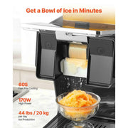 Load image into Gallery viewer, Amocart Snowflake Ice Machine 44/88/132/176LBS/24H Snowflake Ice Maker with Stainless Steel Blade Tank for Home Small Gathering