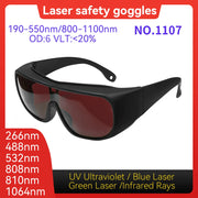 Load image into Gallery viewer, Laser Protective glasses 10600nm OD6 UV400 532nm 808nm 1064nm Laser Safety Glasses IPL glases Laser Protection Laser glasses
