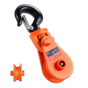 Bild in Galerie-Viewer laden, Amocart Snatch Block Pulley 2T with Swivel Hook Lifting Offroad Recovery for Towing Operation on Truck Rollback Wrecker Car