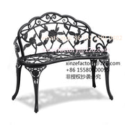 Load image into Gallery viewer, Customizable Amocart Outdoor Bench Wooden Metal Garden Bench for Outdoors 480 lbs Load Capacity