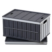 Load image into Gallery viewer, SucceBuy 2/3Packs 65L Plastic Collapsible Storage Bins Stackable Folding Crates Containers Space-Saving Basket for Home Organize - AMOCART