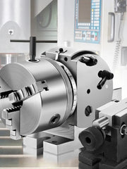 Load image into Gallery viewer, Amocart Dividing Head Precision Semi Universal BS-0 5" / 4" 3-Jaw Indexing Head Tailstock & Chuck for Drilling Milling Grinding