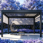 Load image into Gallery viewer, Bioclimatic Pergola with Adjustable Louvers, Ideal Outdoor Structure for Patio, Backyard & Garden, All-Weather Relaxation Space