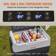 Load image into Gallery viewer, SucceBuy 35L/45L/55L Portable Foldable Handle Car Refrigerator with Wheel Compressor Freezer for Camping Picnics Car Home Traval