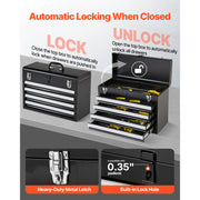 Load image into Gallery viewer, Amocart 20.5in Metal Tool Box Portable 4-Drawers Tool Chest with Drawers Locking Multi-Function Tool Organizer for Workshop