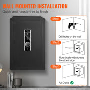 Load image into Gallery viewer, SucceBuy Electric Safe 2.2/1.8 Cubic Feet Fingerprint&Digital Security Cabinet Safe W/ Fire-proof Bag for Cash Jewelry Documents