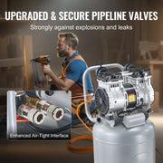 Bild in Galerie-Viewer laden, Amocart 13 Gallon Air Compressor 2HP Oil Free Air Compressor with 125 PSI Max Pressure for Tire Inflation Auto Repair Painting