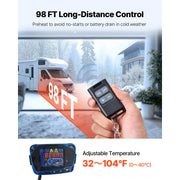 Load image into Gallery viewer, Amocart 8KW Diesel Air Heater DC12-24V Diesel Parking Heater with Remote Control, Pre-Heating Function, for RV, Truck, Camper