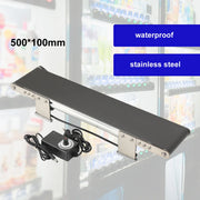 Load image into Gallery viewer, Mini Metal Desktop Conveyor Belt AC 100-240V DC 12V Electric Production Line Cargo Lane Friction Experiment Teaching Equipment