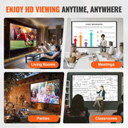 Load image into Gallery viewer, Amocart Projector Screen w/ Stand 150in 16:9 4K 1080 HD Portable Projection Screen for Home Office Garden Moive Theater Cinema