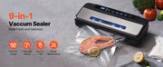 Charger l'image dans la visionneuse de galerie, Amocart 80Kpa 120W Electric Vacuum Sealer Machine 7-in-1 Wet Food Sealer with Free 10pcs Vacuum Bags for Kitchen Food Storage