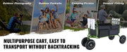 Load image into Gallery viewer, SucceBuy 300lbs Beach Fishing Cart Fish Marine Foldable Cart with 4 11" Wheels 8 Rod Holders Pier Wagon Trolley for Sand Picnic