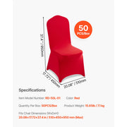 Load image into Gallery viewer, Amocart 50 Pcs Purple Chair Covers Polyester Spandex Chair Cover Stretch Slipcovers for Wedding Party Flat-Front Chair Covers