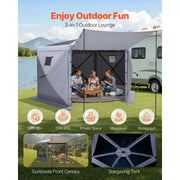 Load image into Gallery viewer, Pop up Gazebo Screen Tent Large Camping Canopy Tent with Removable Top & Carry Bag Quick-Set & Bite-Proof for Backyard