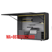 Bild in Galerie-Viewer laden, Luxury Prefabricated Outdoor BBQ Kitchen Pods Modular Stainless Steel Outdoor Kitchen Units for Backyard Patio Garden Cooking