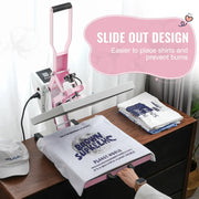 Load image into Gallery viewer, SucceBuy Heat Press 15 X 15 in Heat Press Machine Slide Out Heat Transfer Machine Fast Even Heating 2-Layer Insulation Cotton