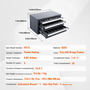 Load image into Gallery viewer, Amocart Steel Drill Dispenser Organizer Cabinet Storage Drill Bit Dispenser Cabinet Three-Drawer Drill Bit Organizer Cabinet
