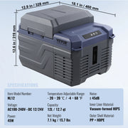 Charger l'image dans la visionneuse de galerie, Amocart 8L to 75L Car Refrigerator Fridge Portable Icebox Single&Dual Zone w/Blue Tooth Temp Adjustable for Outdoor Camping RV
