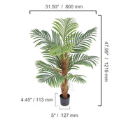 Load image into Gallery viewer, Amocart Artificial Palm Tree 4/5/6 FT Faux Plant Secure PE Material & Anti-Tip Tilt Protection Low-Maintenance Plant for Home