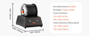 Bild in Galerie-Viewer laden, Amocart Rock Tumbler Kit Rock Polishing Kit 4 Speed Settings 9-Day Polishing Timer Stone Polishing Kit Rock Polisher