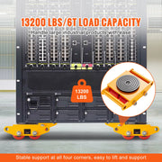 Load image into Gallery viewer, SucceBuy All-Steel Industrial Machinery Mover Pallet Trolley 6T Carrying Tank With 360 Degree Rotation for Transporting Cargo - AMOCART