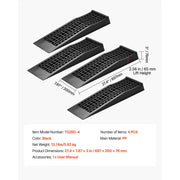 Load image into Gallery viewer, SucceBuy Car Ramps Portable Low Profile Car Service Ramps for Garage Maintenance& Oil Changes Heavy Duty for Low Chassis Vehicle