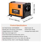 Load image into Gallery viewer, Amocart Commercial Dehumidifier with Drain Hose for Crawl Spaces Basements Warehouse & Job Sites Large Capacity Dehumidifier
