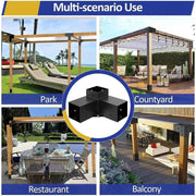 Load image into Gallery viewer, Amocart Pergola Bracket Kit 160x160 x150cm 4pcs 3/4Way Easy Installation For Gazebos Patio Pergolas Log Cabin Outdoor Hardware