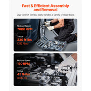 Load image into Gallery viewer, SucceBuy 1/2" Air Impact Wrench & 3/8" Ratchet Wrench Combo 19 Pieces Pro Air Tool and Accessories Kit for Auto Repair Home DIY - AMOCART