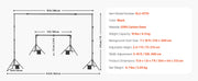 Load image into Gallery viewer, SucceBuy Backdrop Stand Adjustable Photo Backdrop Kit Heavy Duty Projector Screen Stand for Wedding Photo Video Studio Party