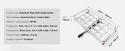 Bild in Galerie-Viewer laden, SucceBuy 47/53/60 in Hitch Cargo Carrier 400/500lb Capacity Trailer Hitch Mount Aluminum Cargo Basket for Truck Pickup Camping