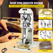 Bild in Galerie-Viewer laden, SucceBuy Inside Ring Engraver Stamper w/Two Face Standard Letter Block Dial Plotter Gold Silver Jewelry Making Engraving Machine