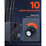 Bild in Galerie-Viewer laden, Brushless Solder Smoke Absorber 380m³/h Strong Suction Purifier for Welding SucceBuy Soldering Fume Extractor w/ Dual Hoses 275W