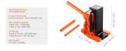 Load image into Gallery viewer, SucceBuy Hydraulic Toe Jack 2.5 Ton On Toe Toe Jack Lift 5T On Top Lift Capacity Machine Jack 0.8-5.3 in Toe Height 8.9-13.4 Top
