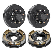 Bild in Galerie-Viewer laden, Amocart Trailer Hub Drum Kits Self-Adjusting Trailer Brake Assembly 7000 lbs Axle Backing Plates for Brake System Part Replace