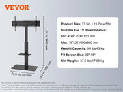 Load image into Gallery viewer, Amocart TV Stand Mount Swivel Tall TV Stand for 32 to 85 inch TV Height Adjustable Portable Floor TV Stand Max VESA 600 x 800mm