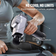Bild in Galerie-Viewer laden, Amocart Massage Gun Deep Tissue Percussion Muscle Massager for Athletes w/ 8 Speed Levels 6 Massage Heads 16V 2500mAh Batteries