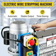 Load image into Gallery viewer, Amocart Electric Wire Stripping Machine Cable Stripper 1.5-38mm 11 Channels Acrylic+Aluminum W/Blade for Scrap Copper Recycling