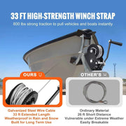 Load image into Gallery viewer, Amocart Hand Winch Heavy Duty Rope Crank with 33 ft Steel Wire Cable and Two-Way Ratchet for Trailer Boat or ATV Towing