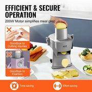Load image into Gallery viewer, Amocart Electric Vegetable Slicer 4 in 1 Multifunctional Food Cutter Vegetable Chopper for Slicing Shredding Dicing Slitting