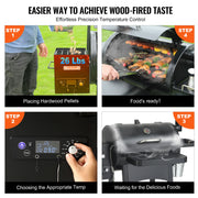 Bild in Galerie-Viewer laden, Amocart Portable Charcoal Grill Propane Gas Grills with Cover and Cart Heavy Duty Iron BBQ Grill for Outdoor Cooking Barbecue