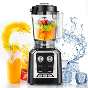 Bild in Galerie-Viewer laden, SucceBuy 2L Smoothie Blender Professional Countertop Fruit Food Processor Mixer Maker with Stainless Steel for Home Kitchen Bar