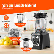 Bild in Galerie-Viewer laden, SucceBuy 2L Smoothie Blender Professional Countertop Fruit Food Processor Mixer Maker with Stainless Steel for Home Kitchen Bar
