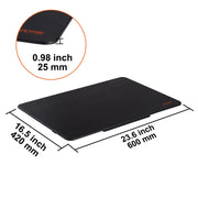 Load image into Gallery viewer, SucceBuy Electric Warming Tray 16.5"x 23.6"/11" Portable Tempered Glass Heating Tray with Temperature Control Perfect for Dinner - AMOCART