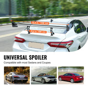 Load image into Gallery viewer, SucceBuy GT Wing Car Spoiler 53.1 inch Universal Spoiler with Double Deck Car Rear Spoiler Wing, Racing Spoiler BGW/JDM Drift