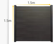 Load image into Gallery viewer, Modern Rustproof Aluminum Fence Slat Fence Panel Powder Coated Privacy Fence For Outdoor Yard Easy Installation Durable Design