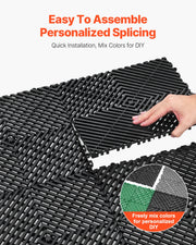 Load image into Gallery viewer, SucceBuy Interlocking Drainage Mat 12inx12in 12/24/40/50/55 Pcs Splicing Mats Non-Slip PP Drainage Floor Tile & Shower Mat