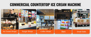 Bild in Galerie-Viewer laden, Amocart Commercial Ice Cream MachineSingle Flavor Countertop Soft Serve Ice Cream Maker Touch Screen Auto Clean Pre-cooling