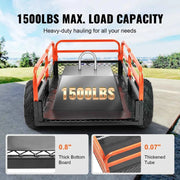 Load image into Gallery viewer, Amocart Heavy Duty Steel ATV Dump Trailer Tow Behind Dump Cart Garden Trailer Removable Sides and Tires for Mowers Tractors