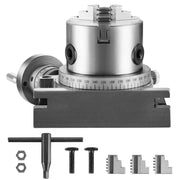 Load image into Gallery viewer, SucceBuy Precision Milling Rotary Table 4''/100mm Horizontal Vertical Model with 3-Jaw Chuck Indexing Tools for Milling Machines